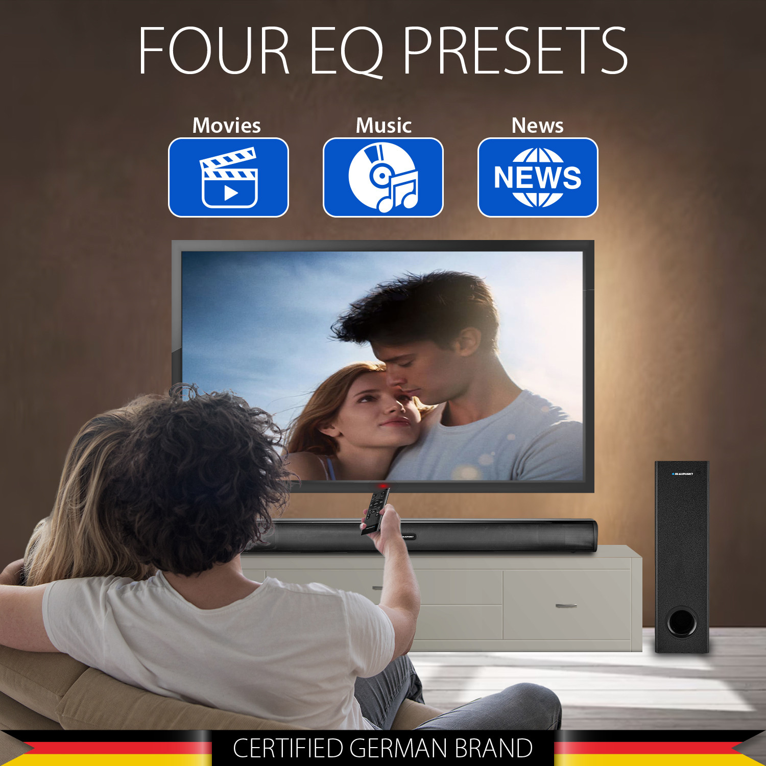 Image of Blaupunkt SBW120 120 W Bluetooth Soundbar