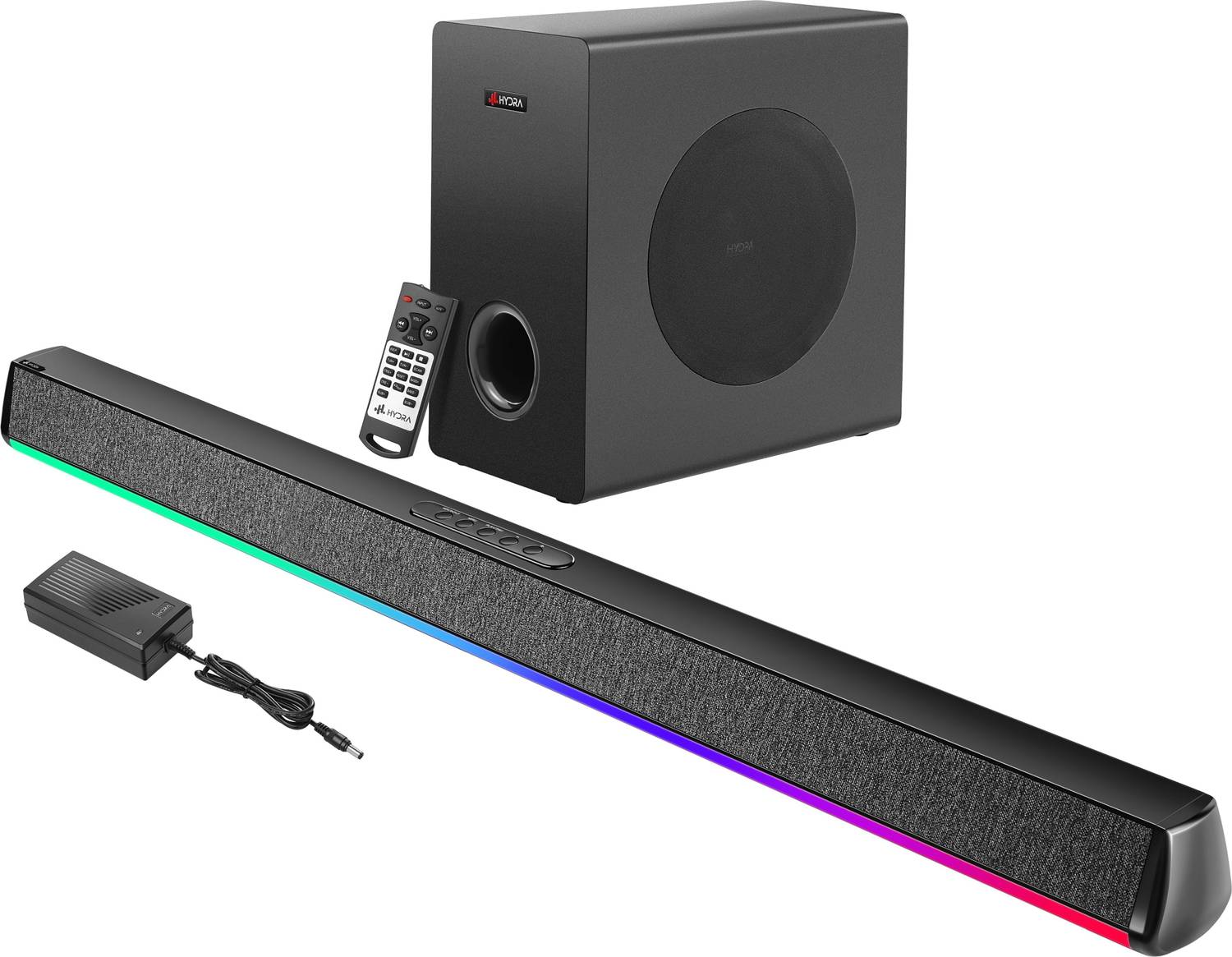 Hydra 2.1 Channel Soundbar with Wired Subwoofer & 3D Surround Sound 180 W Bluetooth Soundbar