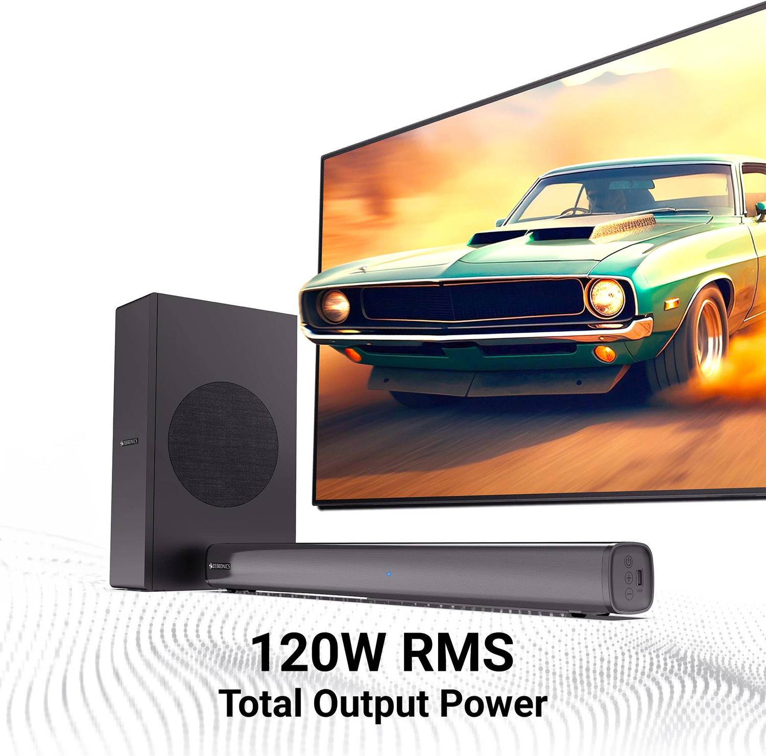 ZEBRONICS JUKE BAR 3903 120W Bluetooth Soundbar - Image 3