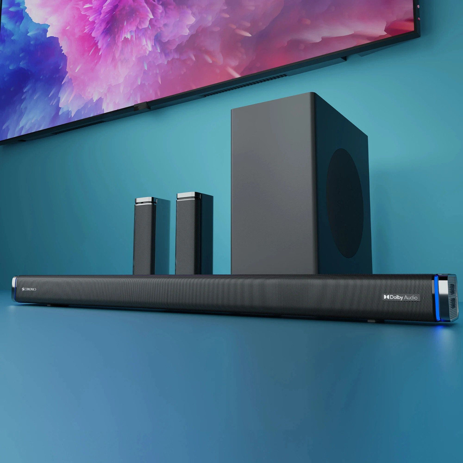 Image of ZEBRONICS ZEB-Juke bar 9530WS Pro Dolby 5.1 550 W Bluetooth Soundbar