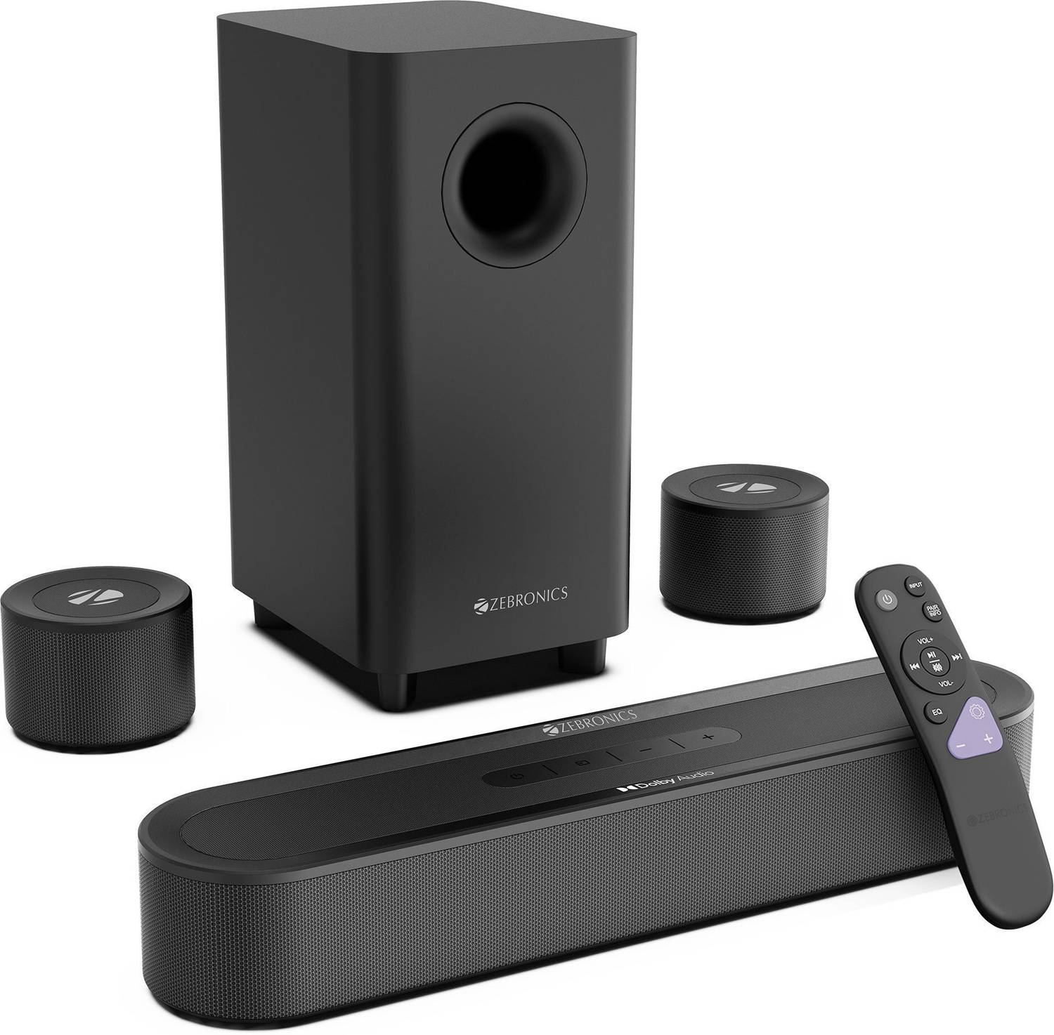 ZEBRONICS JukeBar 9300C Dual Rear Satellites,Dolby Audio,Optical ...more deal from flipkart
