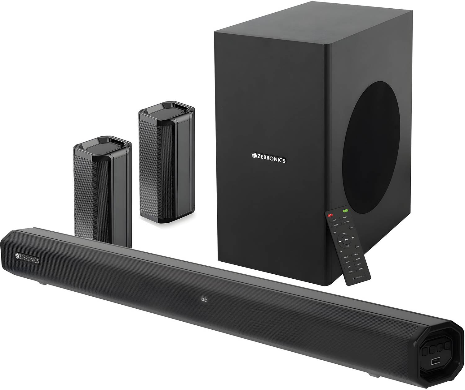 ZEBRONICS JUKE BAR 800 300W Bluetooth Soundbar Black - Image 2
