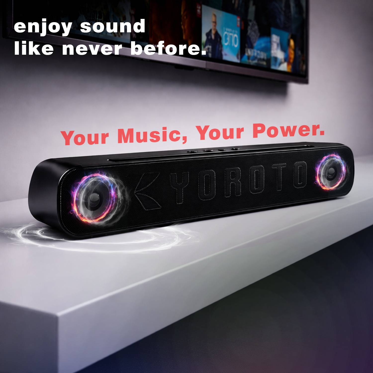 YOROTO 20W Bluetooth Soundbar - Image 4