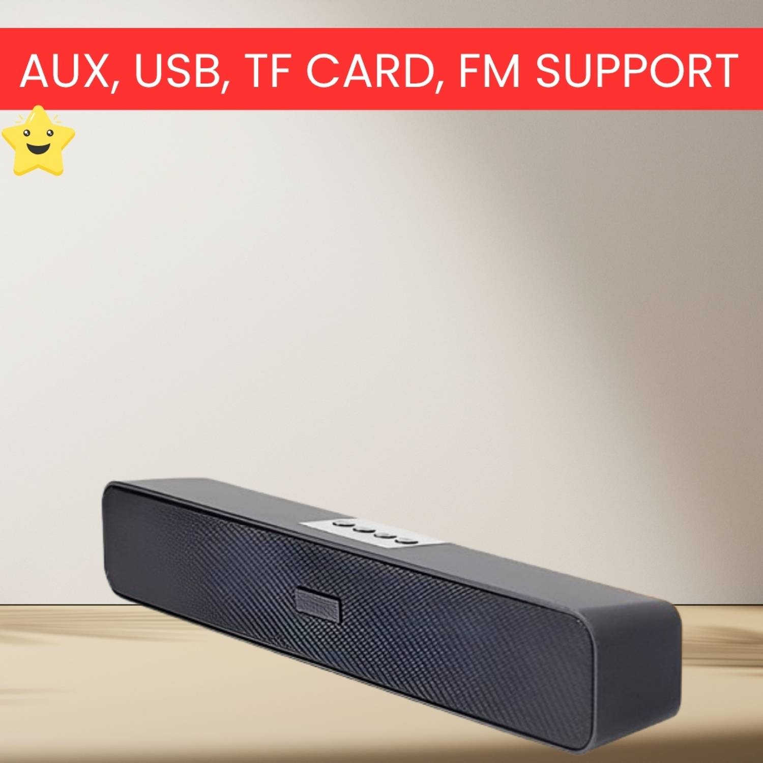 FRONY E91 (PORTABLE HOME THEATER SOUNDBAR) Crydtal Sound Support SD Card/Aux/USBC408 20 W Bluetooth Soundbar