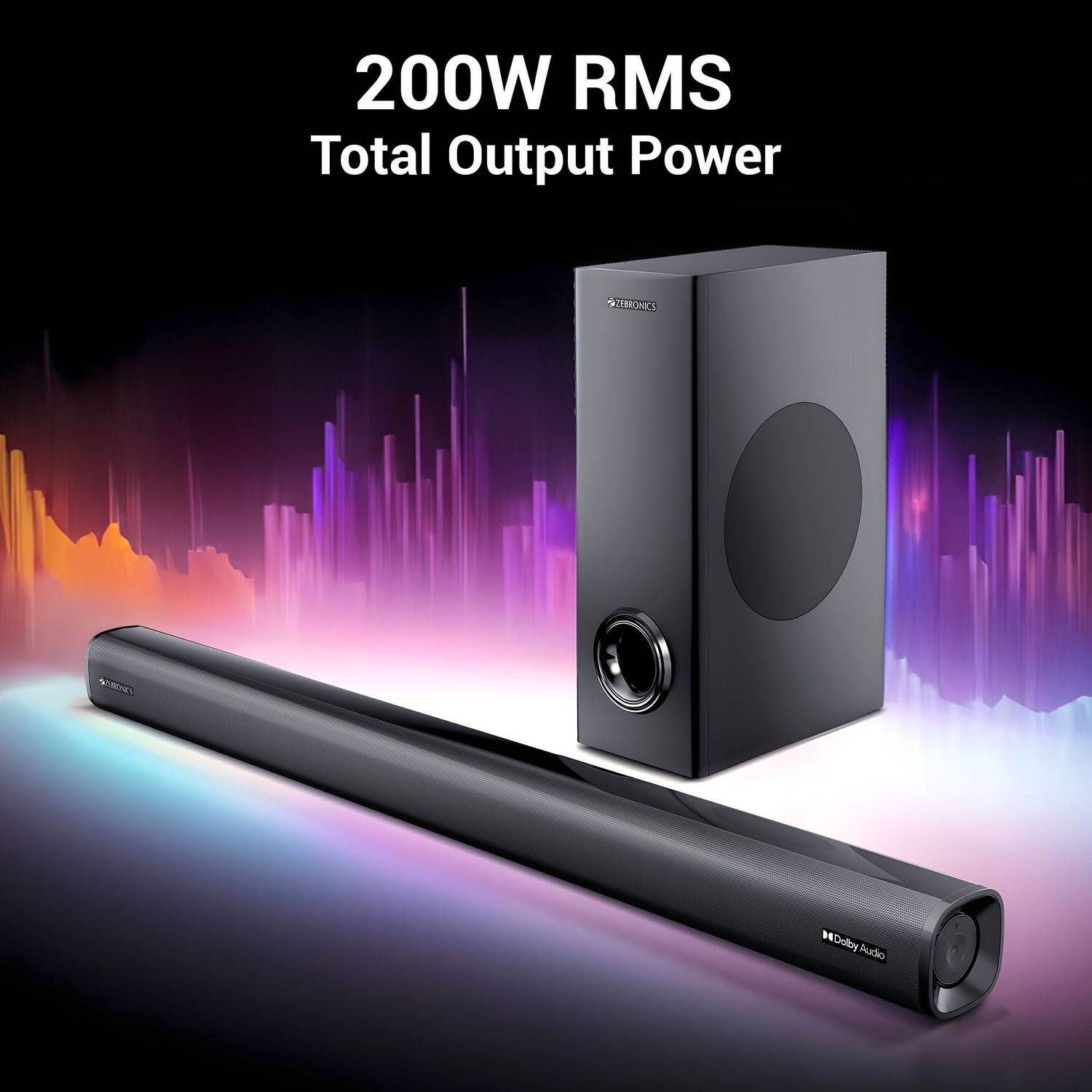 ZEBRONICS Juke Bar 6500 200W Bluetooth Soundbar - Image 3