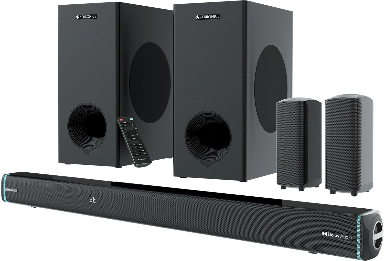 Image of ZEBRONICS Zeb-Juke Bar 9552 (Zeb-SBSPK C7) 625 W Bluetooth Soundbar