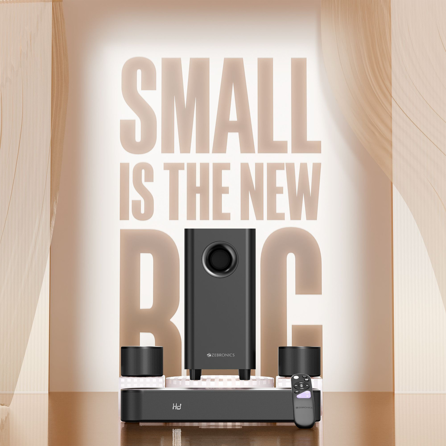 Image of ZEBRONICS ZEB-SBSPK C28 (Zeb-Juke Bar 9710 C) 550 W Bluetooth Soundbar