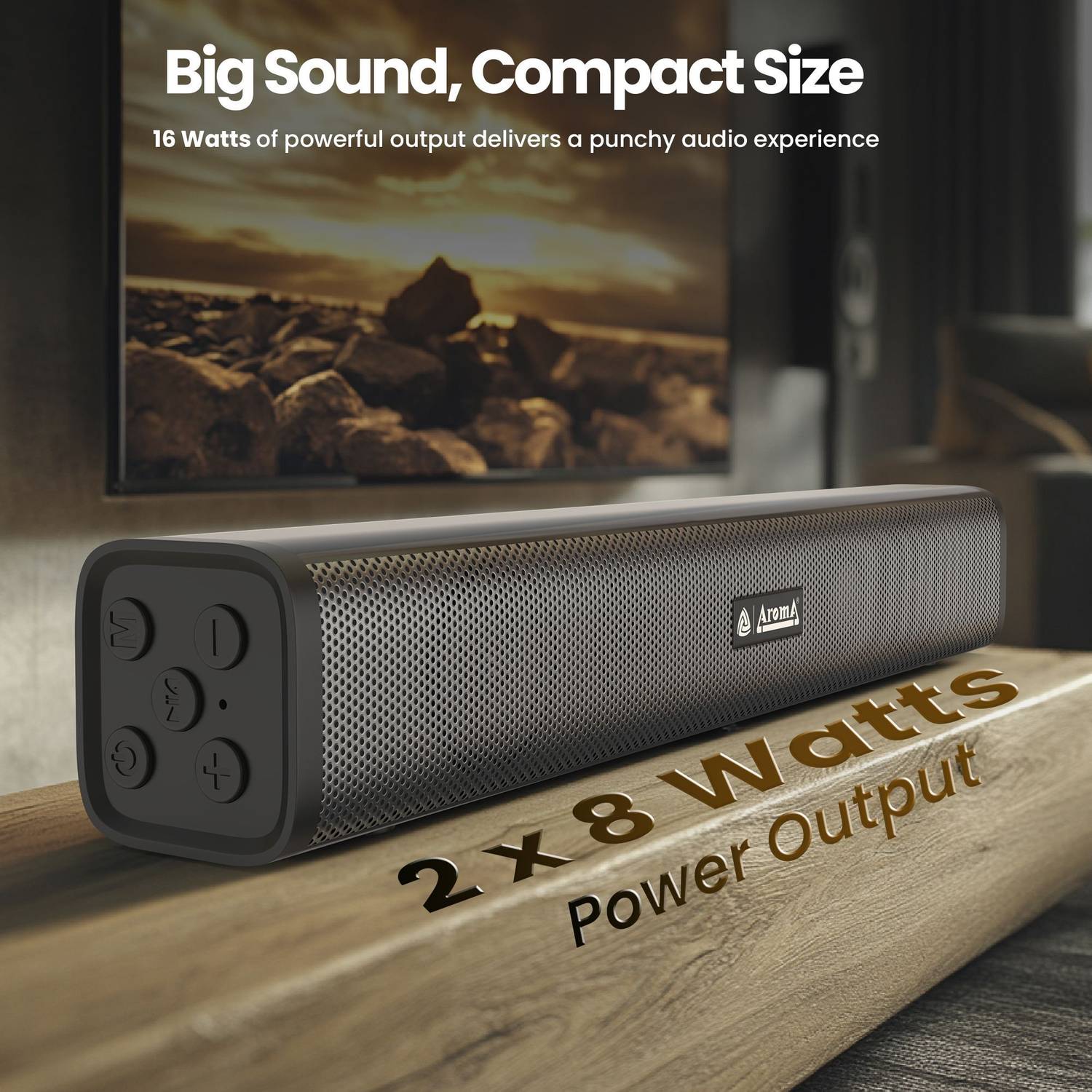 Aroma Delta 16W Bluetooth Soundbar - Image 2