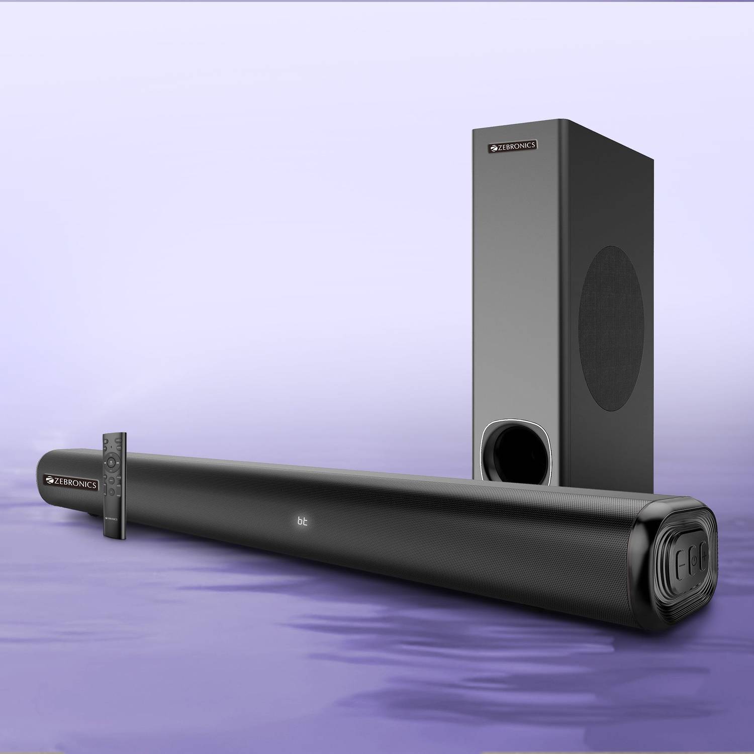 ZEBRONICS Juke Bar 4000 120 W Bluetooth Soundbar (Black, 2.1 Chan