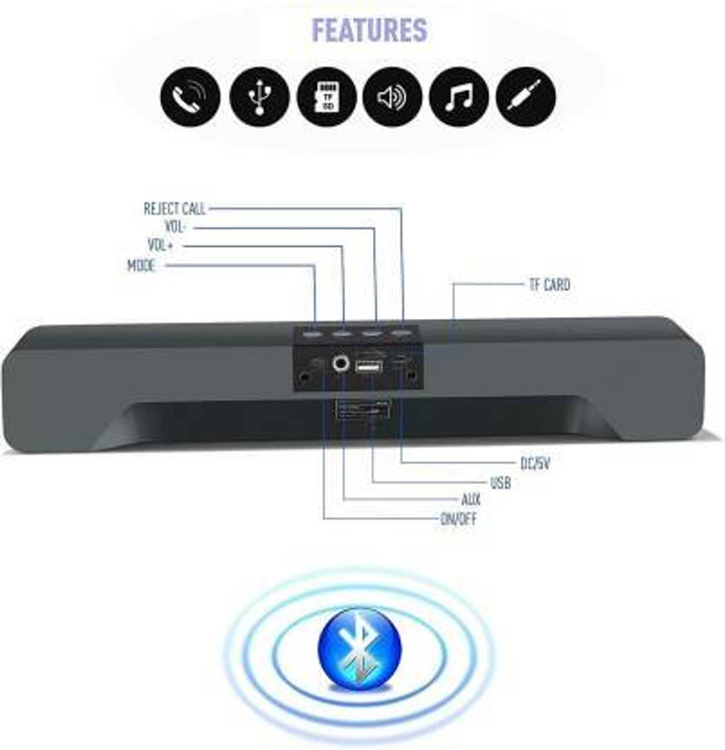 GUGGU Discover Dynamic Audio 56W Bluetooth Soundbar - Image 3