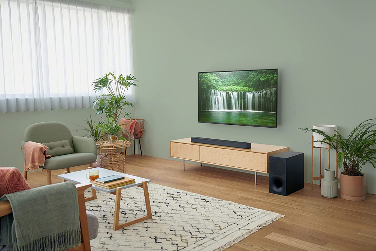 Image of SONY HT-S400 2.1ch Home theatre with Wireless subwoofer, S-Force & Dolby Digital 330 W Bluetooth Soundbar
