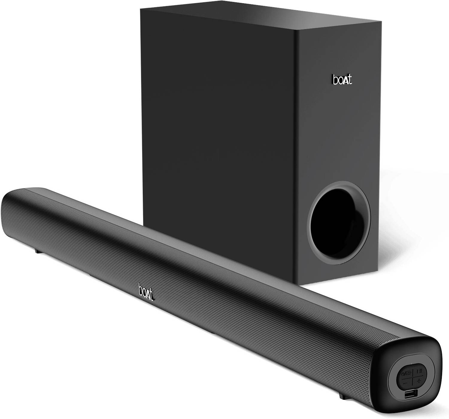 boAt Bar Mystiq 100 W Bluetooth Soundbar (Pitch Black, 2.1 Channe