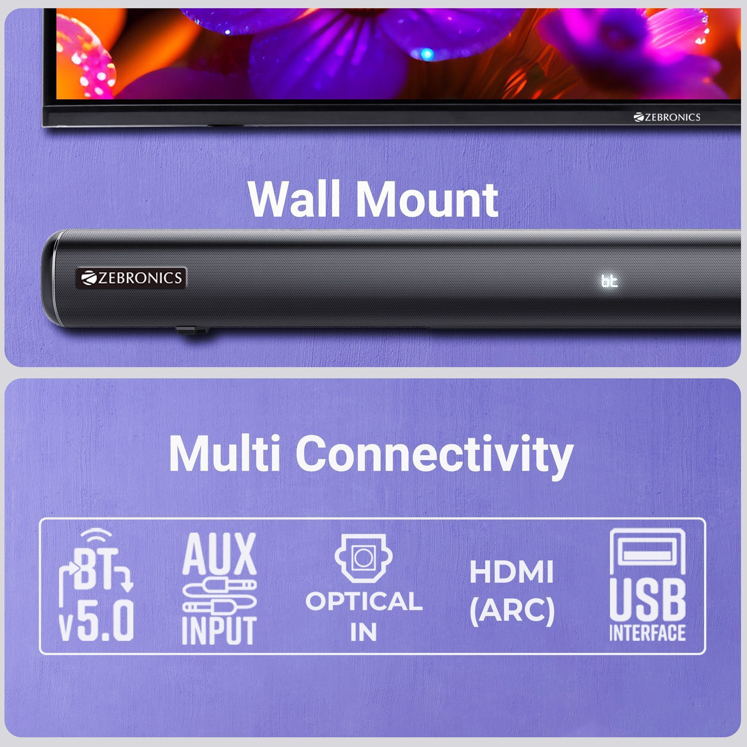 Image of ZEBRONICS Juke Bar 4000 120 W Bluetooth Soundbar
