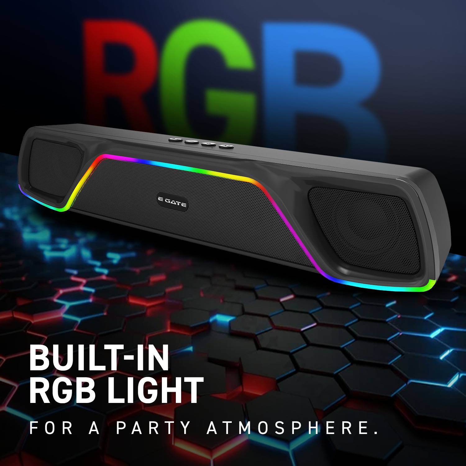Egate C 207 RGB Light Bluetooth Speaker - Image 3