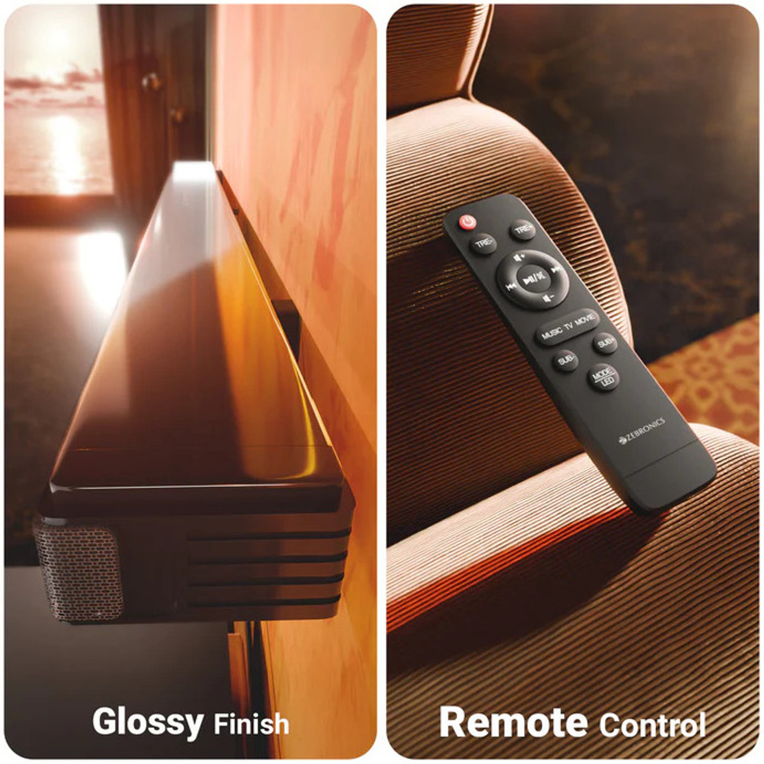 Image of ZEBRONICS ZEB ABABA 1 200 W Bluetooth Soundbar