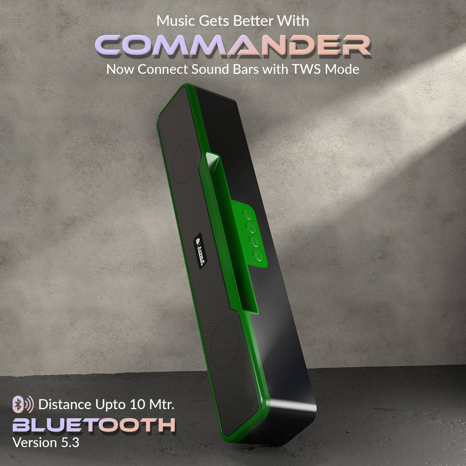 Aroma Commander 20W Bluetooth Soundbar Blue - Image 5