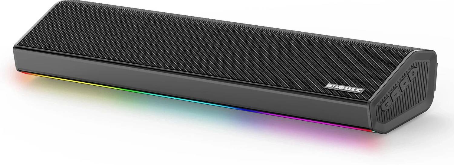 Nu Republic Partybox 250, 25 W Bluetooth Soundbar, 52mm Dynamic Driver, Vibrant RGB Light 25 W Bluetooth Speaker