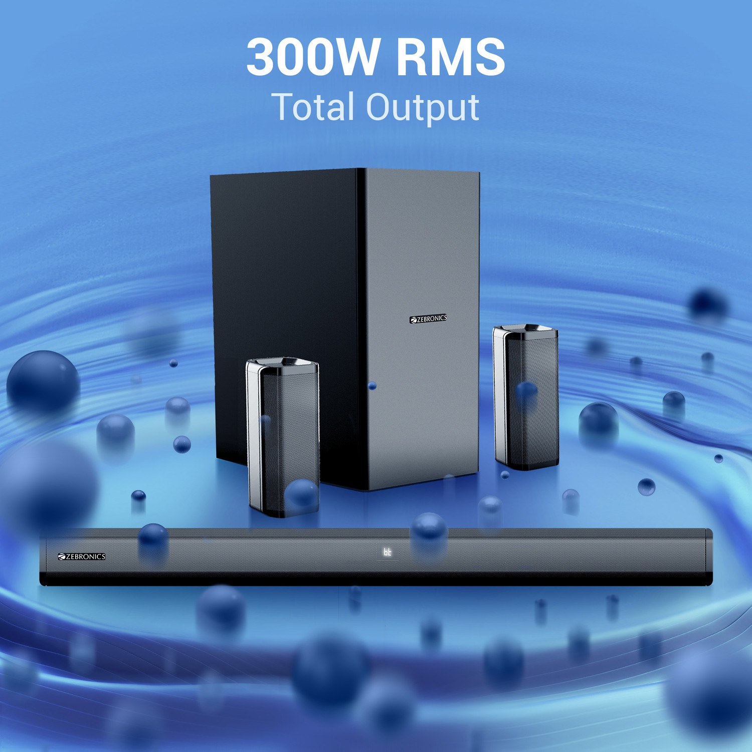 Image of ZEBRONICS JUKE BAR 800 300 W Bluetooth Soundbar