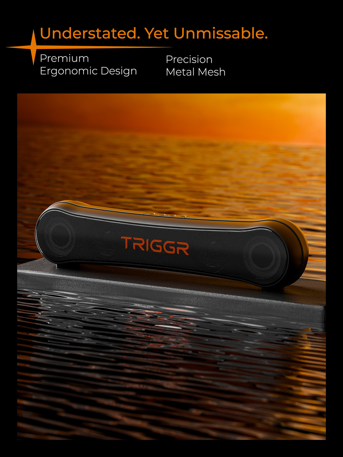 Image of TRIGGR Horizon 16 with Dual Drivers, 7Hrs Playtime, MEMS Mic, TWS Function 16 W Bluetooth Speaker