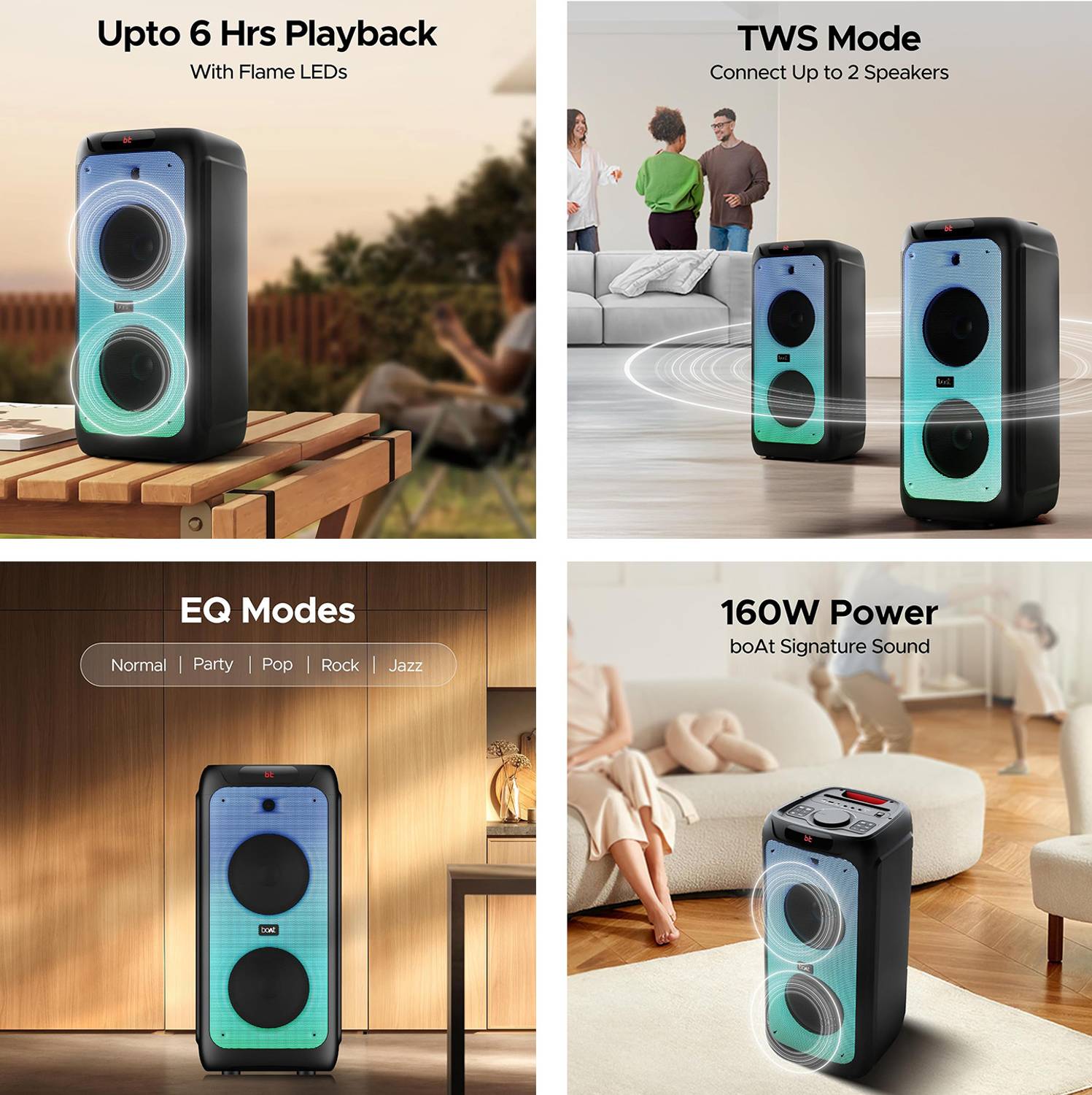boAt Partypal 390Playback 160W Bluetooth Tower Speaker - Image 2