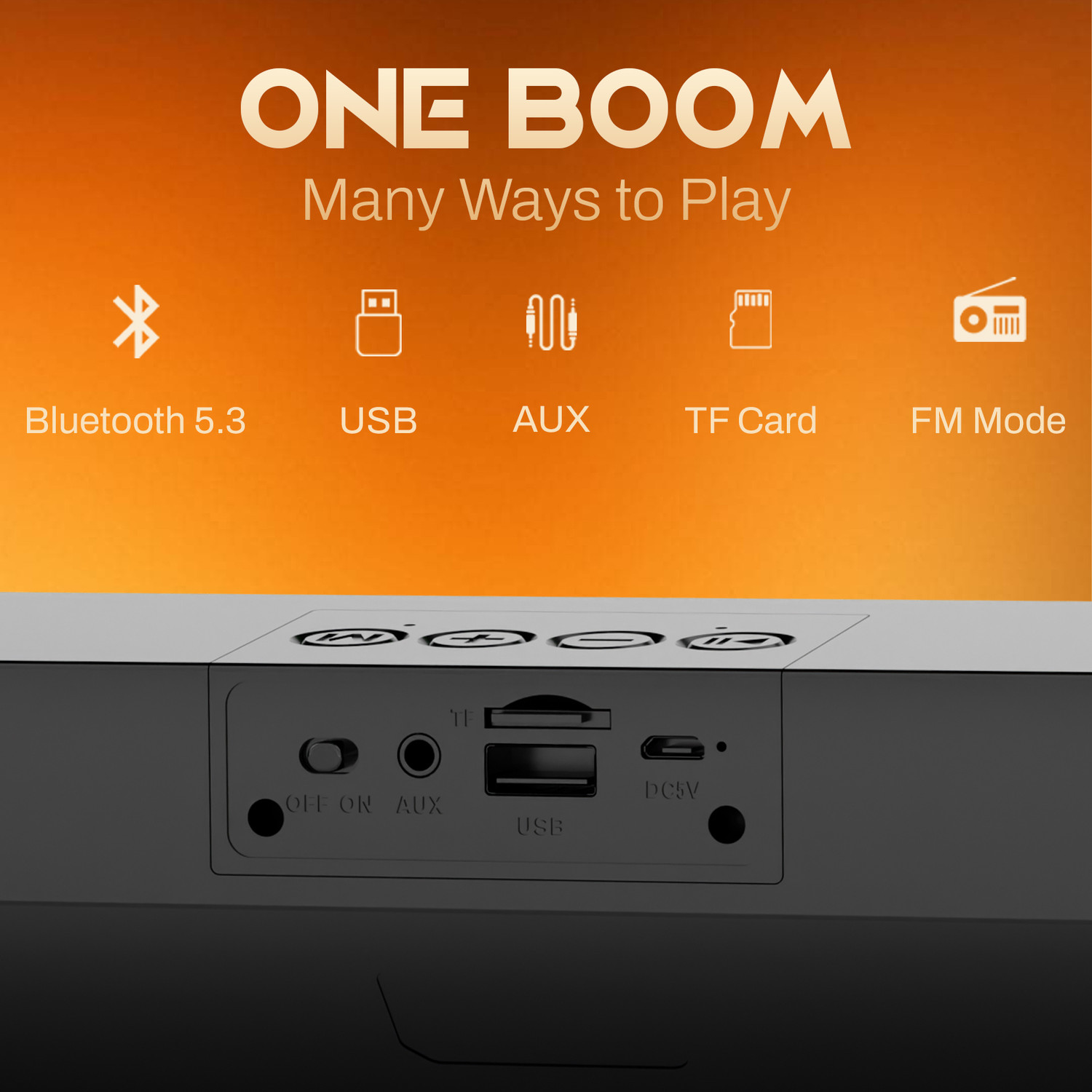 Image of SnapUp Boom X2 Upto 8H TYPE C Multi-Compatibility RGB TWS Feature 16 W Bluetooth Speaker