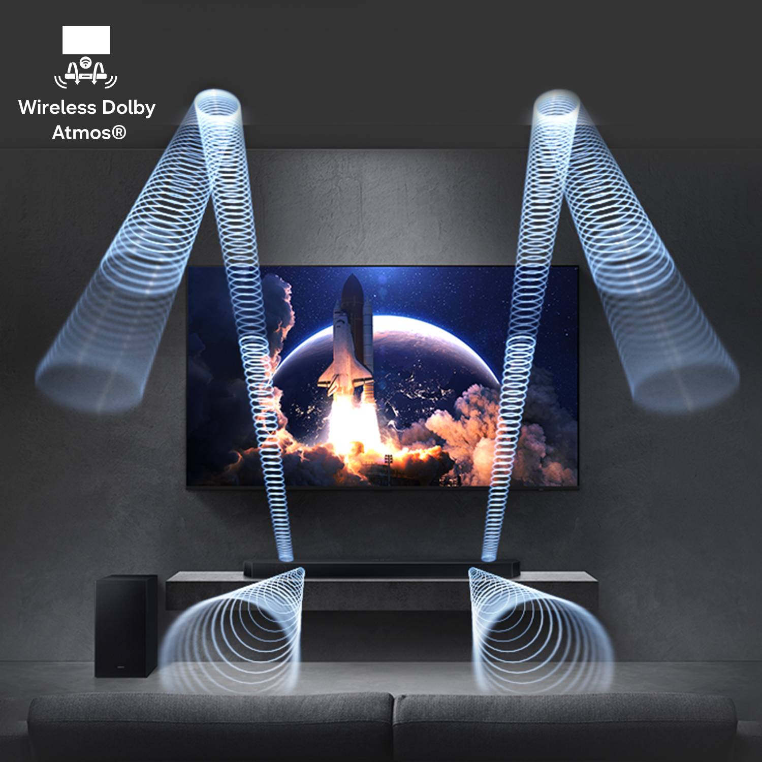 Samsung HW-Q800H/XL 400W 5.1.2ch Dolby Atmos Soundbar - Image 4
