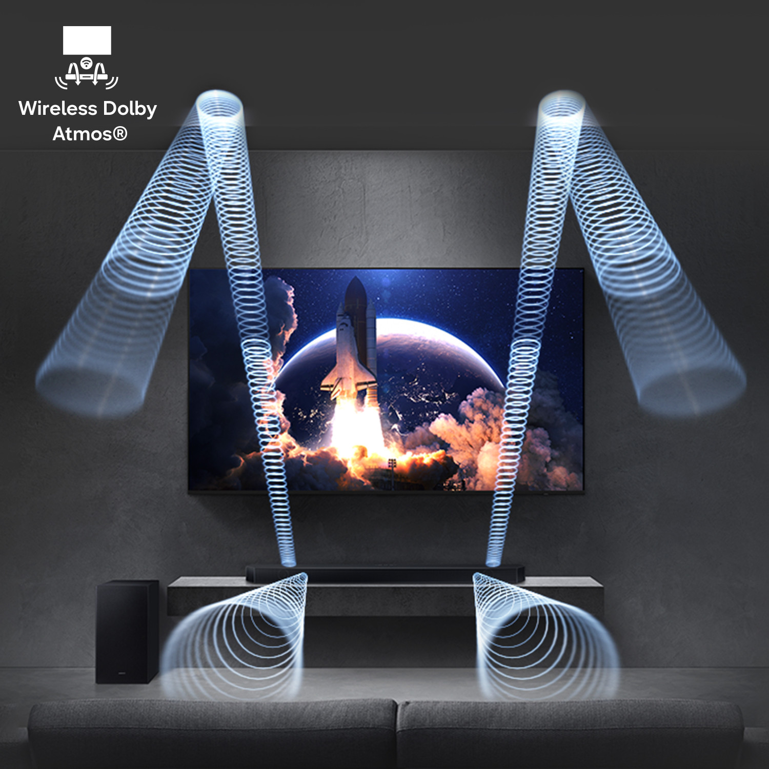 Image of Samsung HW-Q800H /XL 400W 5.1.2ch Wireless Dolby Atmos Soundbar 400 W Bluetooth Home Audio Speaker