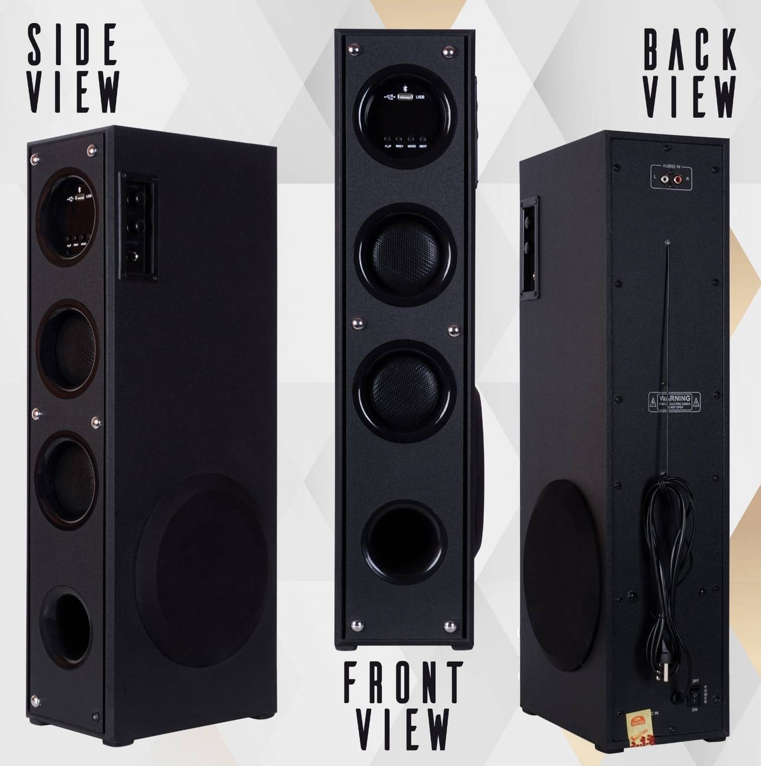 liluns 5RF-9 100 W Bluetooth Tower Speaker