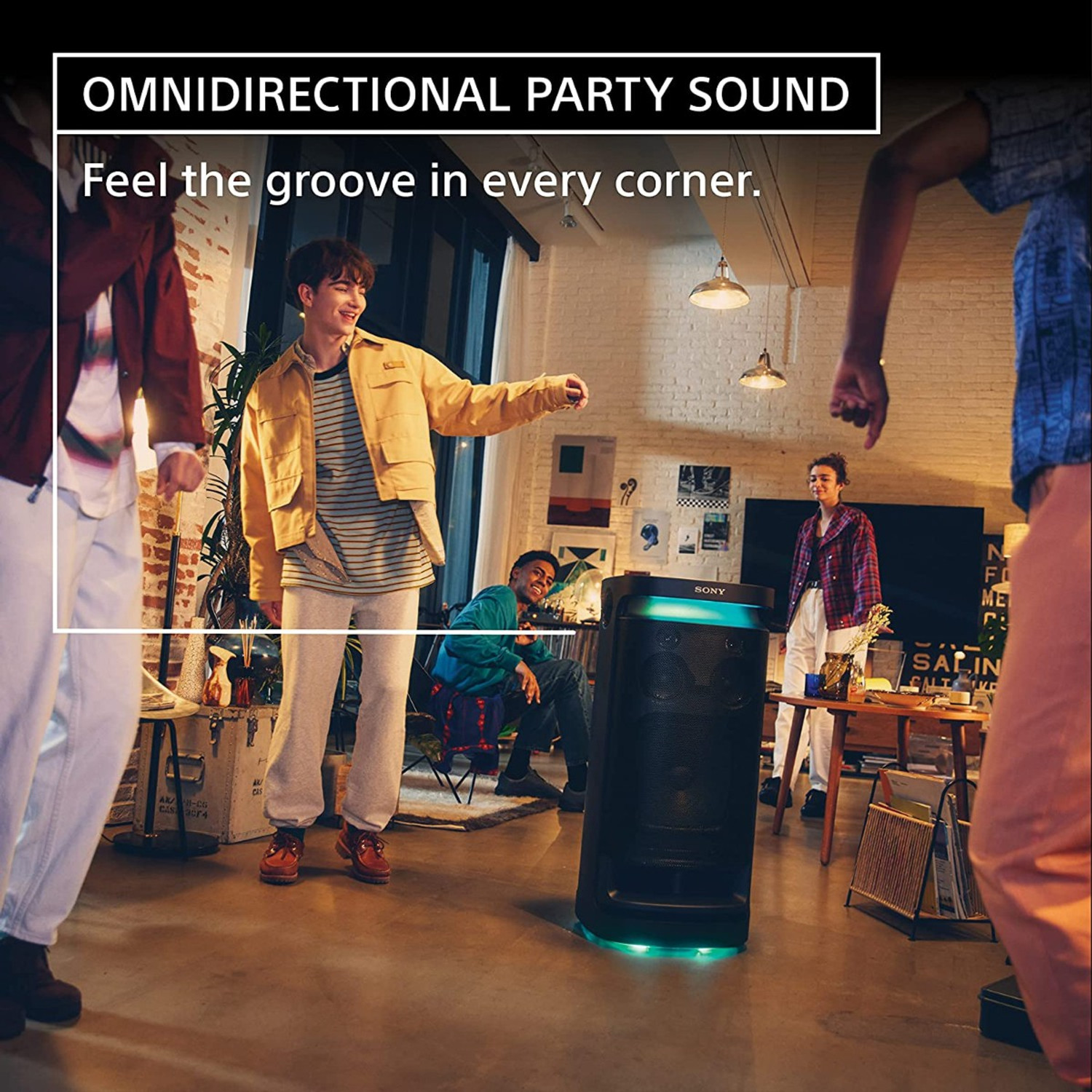 Image of SONY SRS-XV900 Wireless Portable Bluetooth Party Speaker with 25 Hour-Battery Bluetooth Tower Speaker