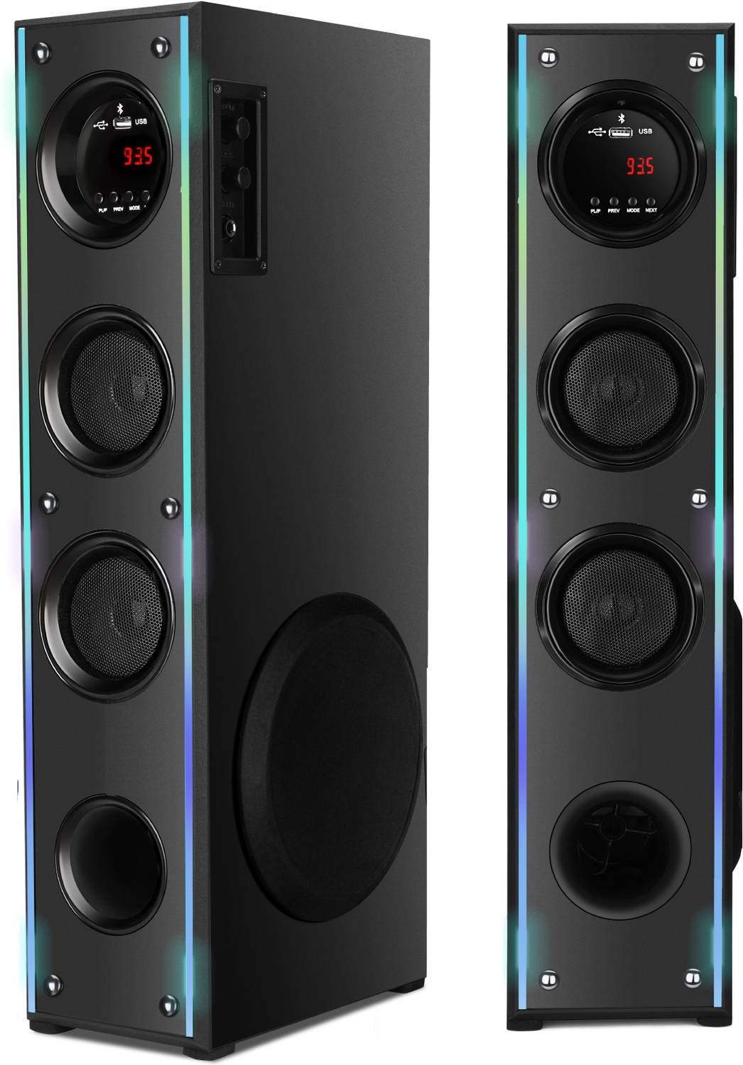 RZG Q-84 140W Bluetooth Tower Speaker with Subwoofer - Image 1