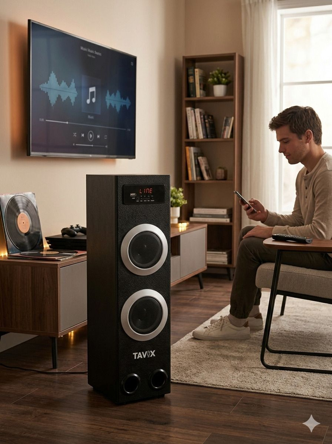 Image of TAVIX DHOOM 120 W Bluetooth Tower Speaker