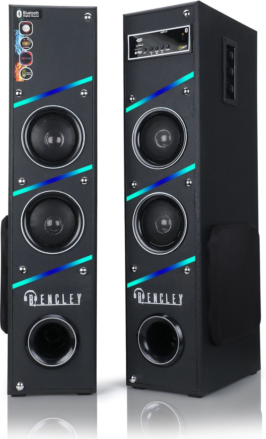Image of Bencley HDT-03 PRO Double Tower 125 W Bluetooth Tower Speaker