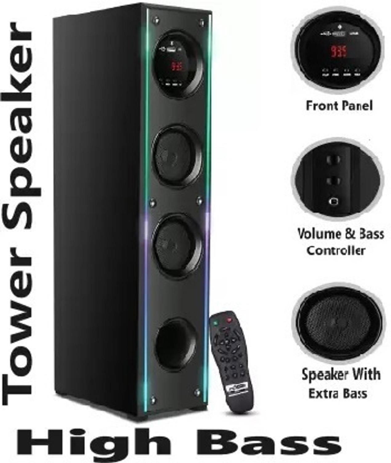 Image of Yoment GH-ED 100 W Bluetooth Tower Speaker