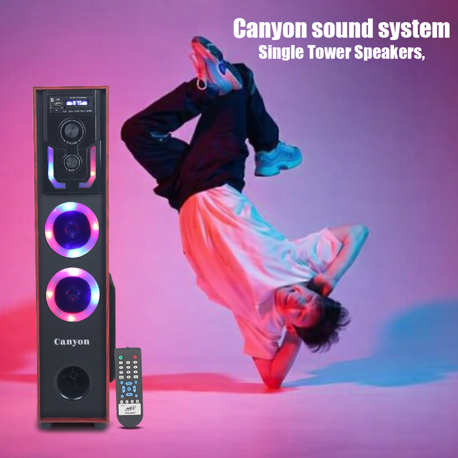 Image of canyon S-05 180 W Bluetooth Tower Speaker