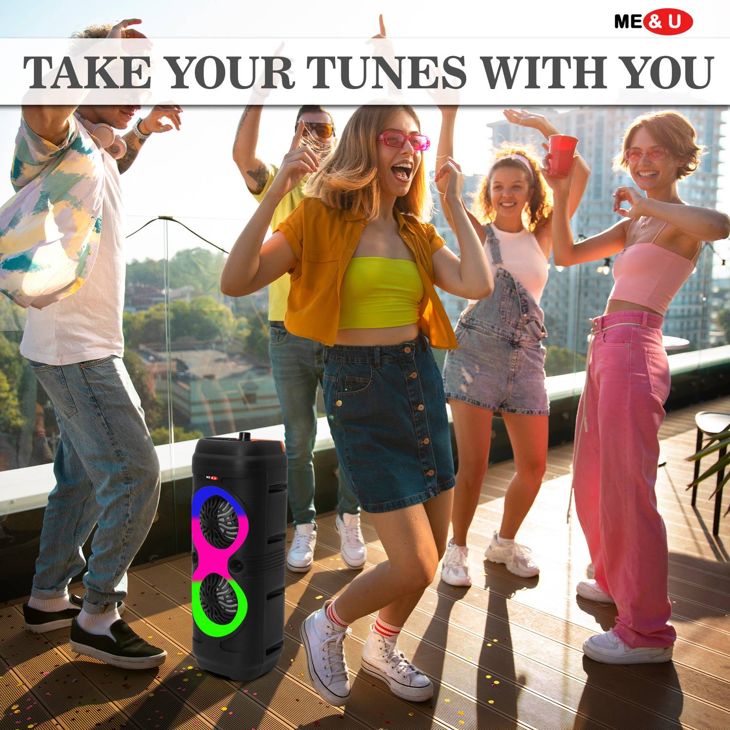 ME&U Partymatepro 10hrs BT Karaoke Speaker - Image 5