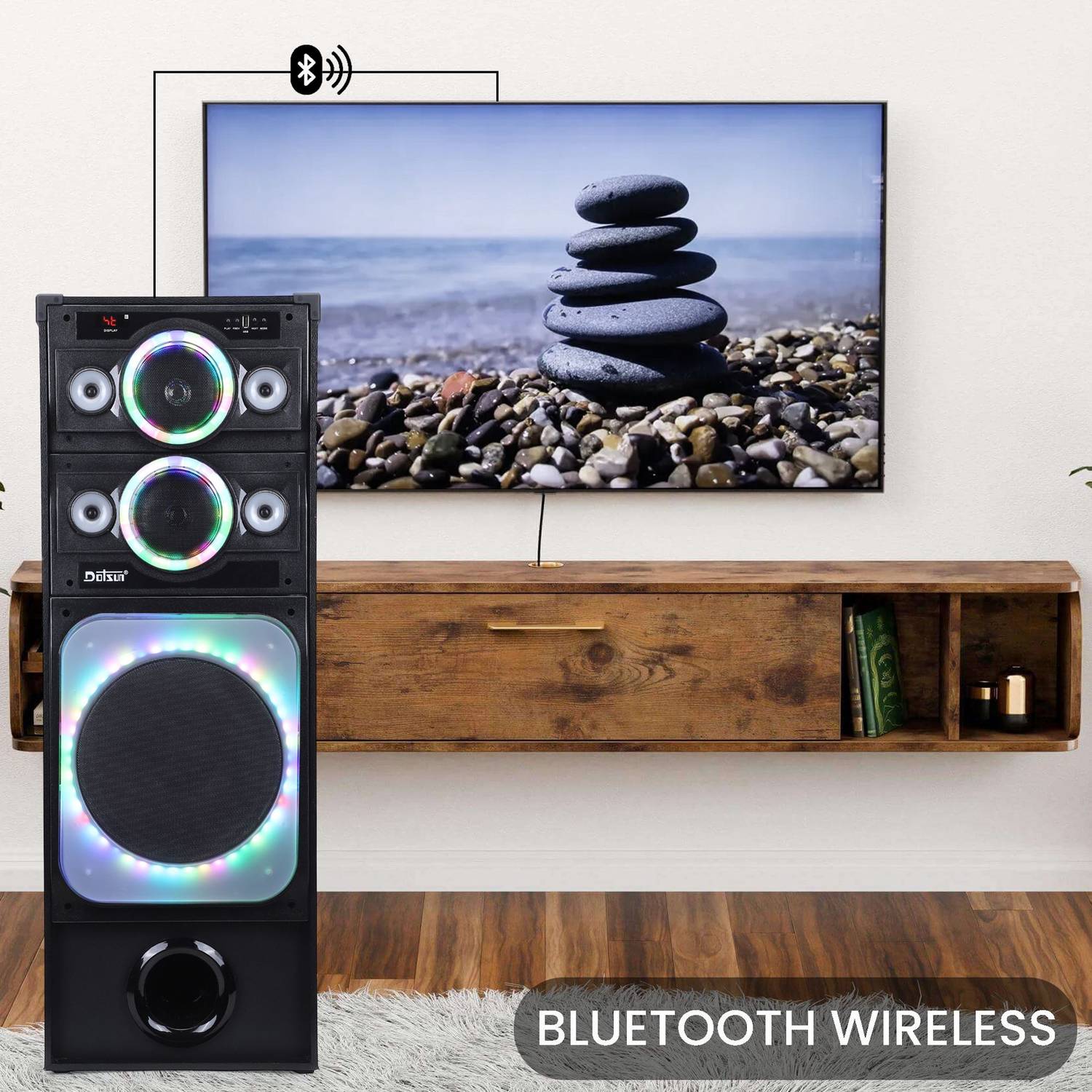 Dotsun Booaat 10inch Single Woofer Bluetooth Tower Speaker - Image 5