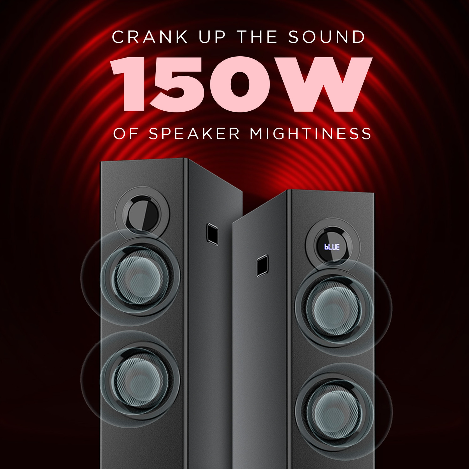 Image of Intex TW-XH 13503 FMUB (Dual) 150 W Bluetooth Tower Speaker