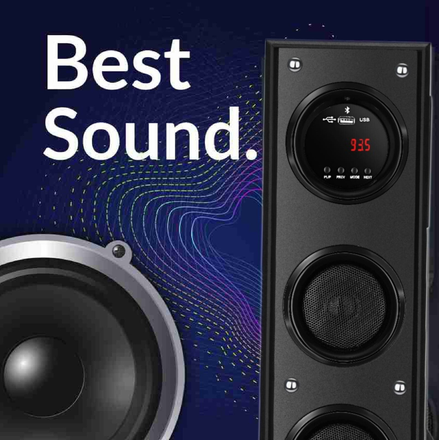 Image of Yoment Dj Multimedia Tower Speaker Dj System Home Speaker 100 W Bluetooth Tower Speaker