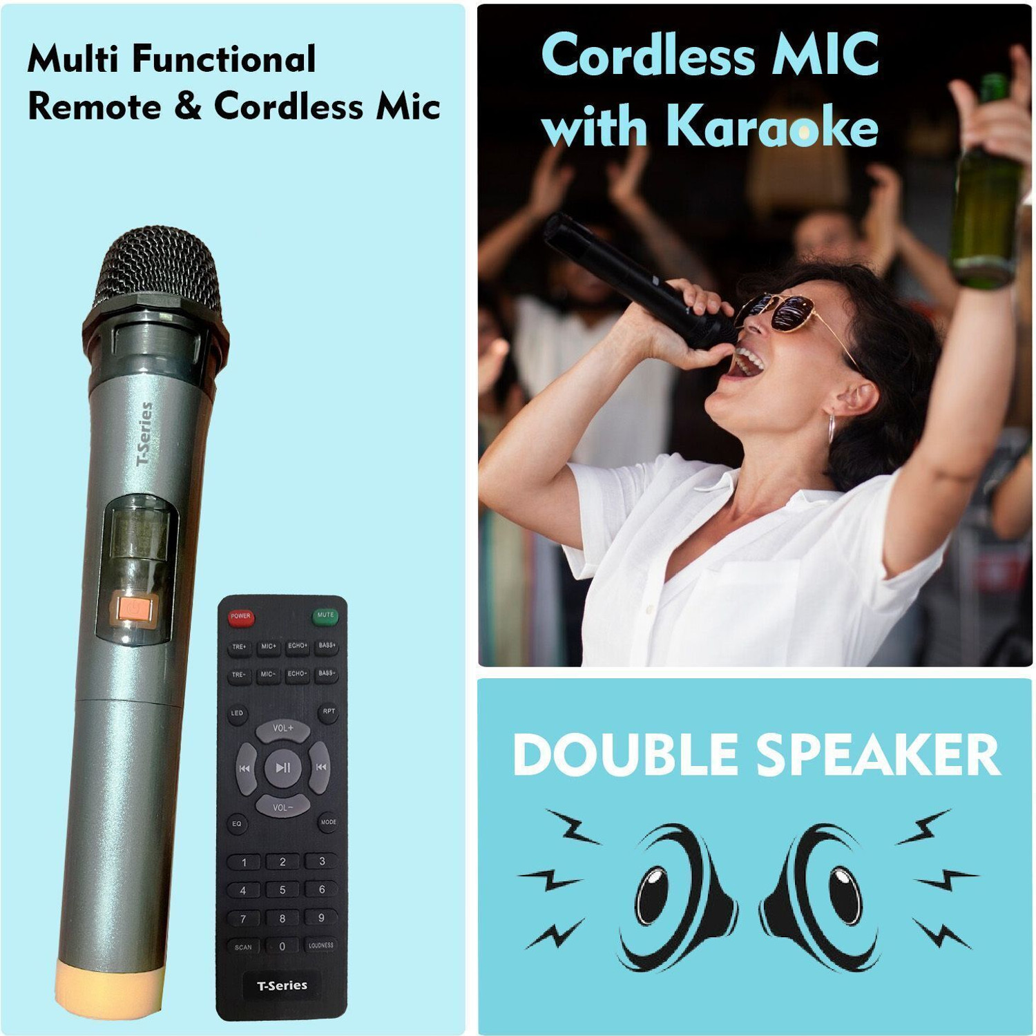 Image of T-Series P-3722 120 W Bluetooth Tower Speaker