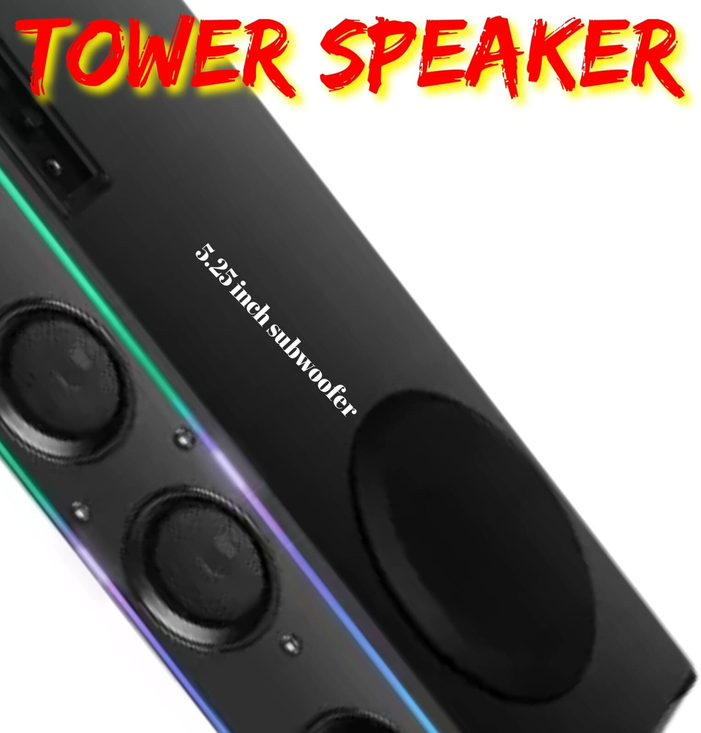 Image of Yoment Dj Multimedia Tower Speaker Dj System Home Speaker 100 W Bluetooth Tower Speaker