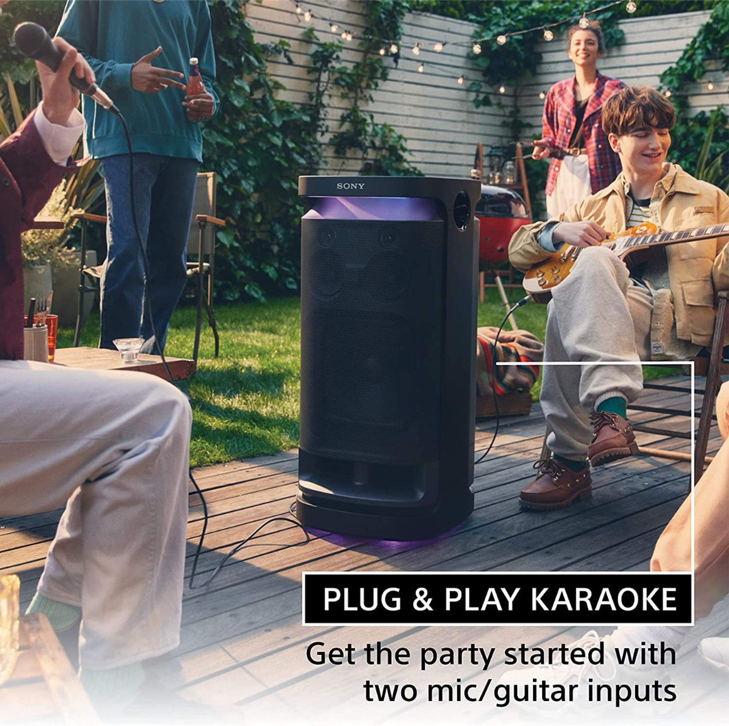 Image of SONY SRS-XV900 Wireless Portable Bluetooth Party Speaker with 25 Hour-Battery Bluetooth Tower Speaker
