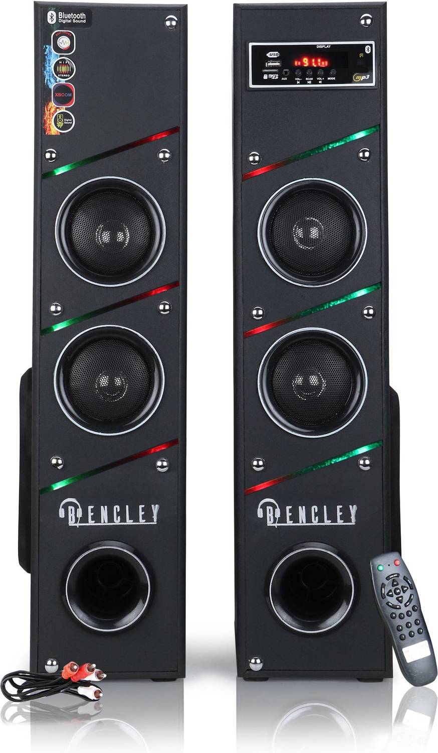 Bencley HDT-03 PRO Double Tower 115 W Bluetooth Tower Speaker