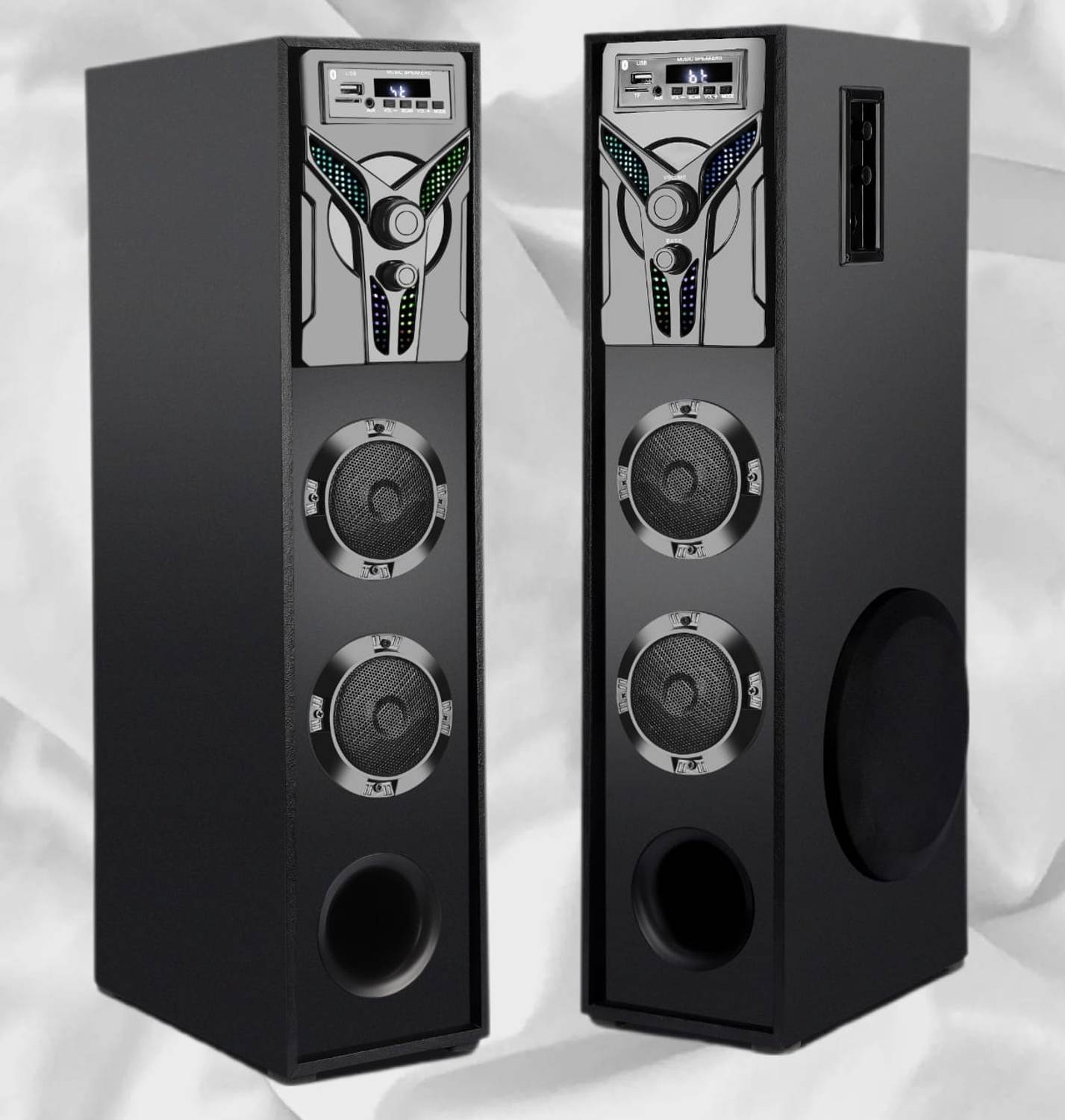 querial DE Multimedia Dj Box Music System Home theatre 100 W Bluetooth Tower Speaker