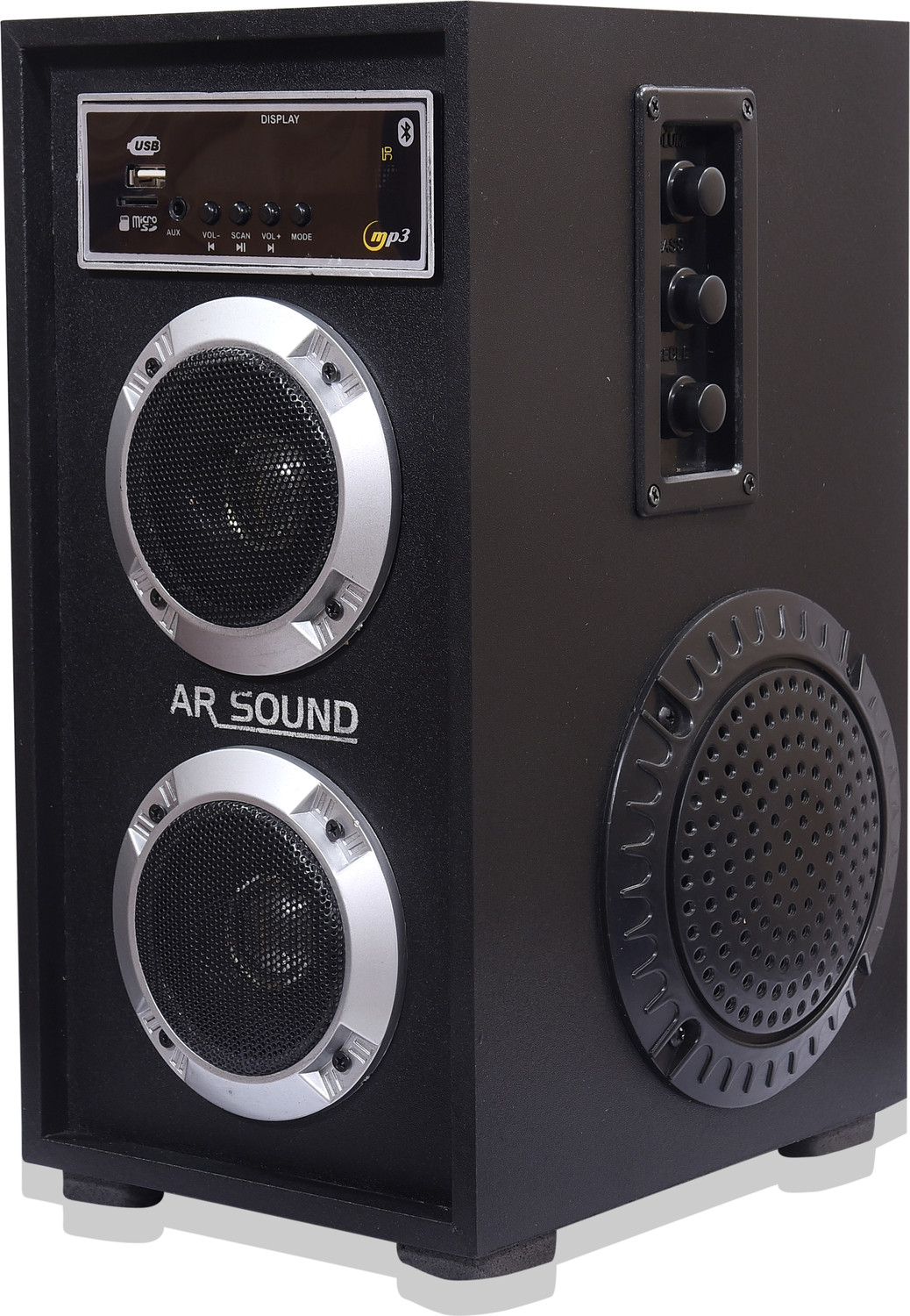 Image of ARSOUND Mini Plus 100 W Bluetooth Tower Speaker (Black, Silver, 2.1 Channel)