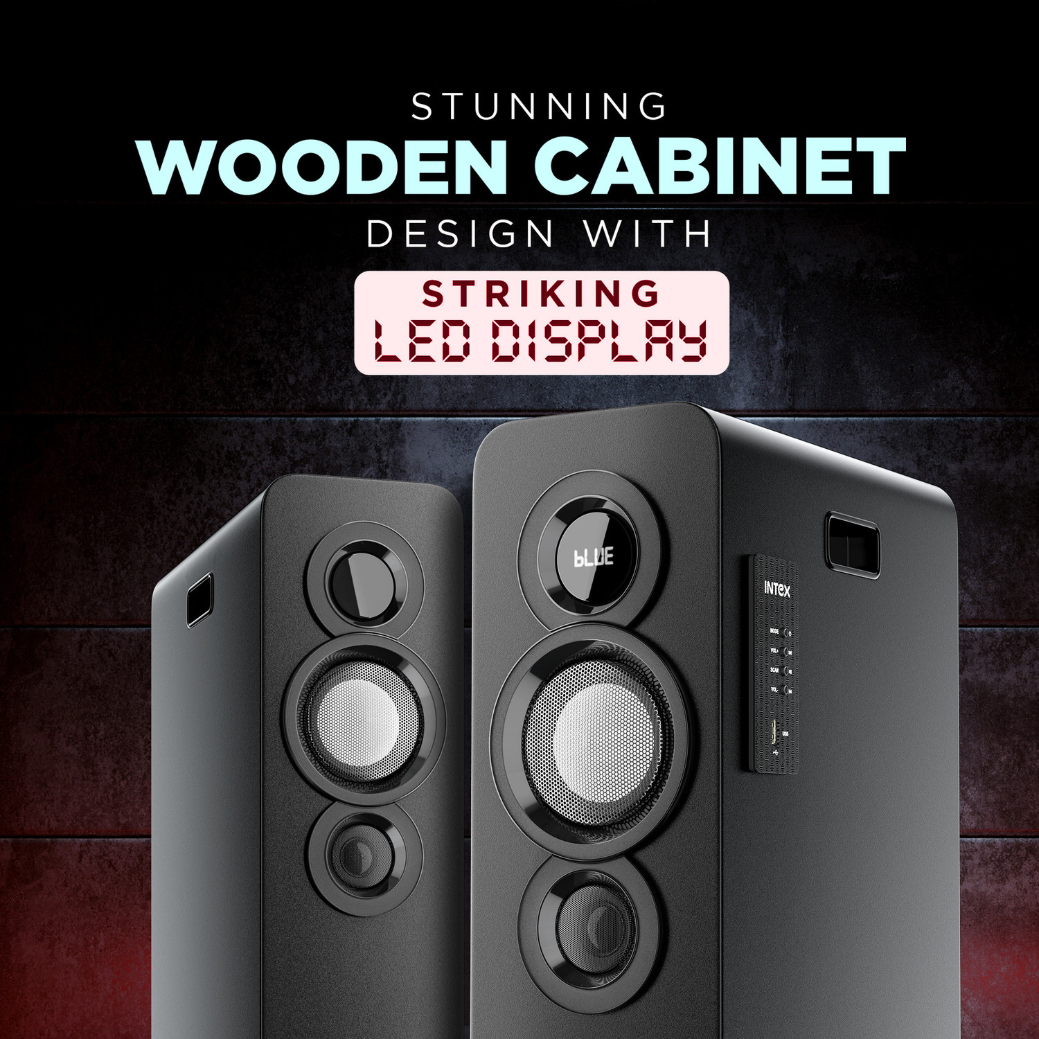 Image of Intex Multimedia TW 13501 FMUB (Dual) 140 W Bluetooth Tower Speaker