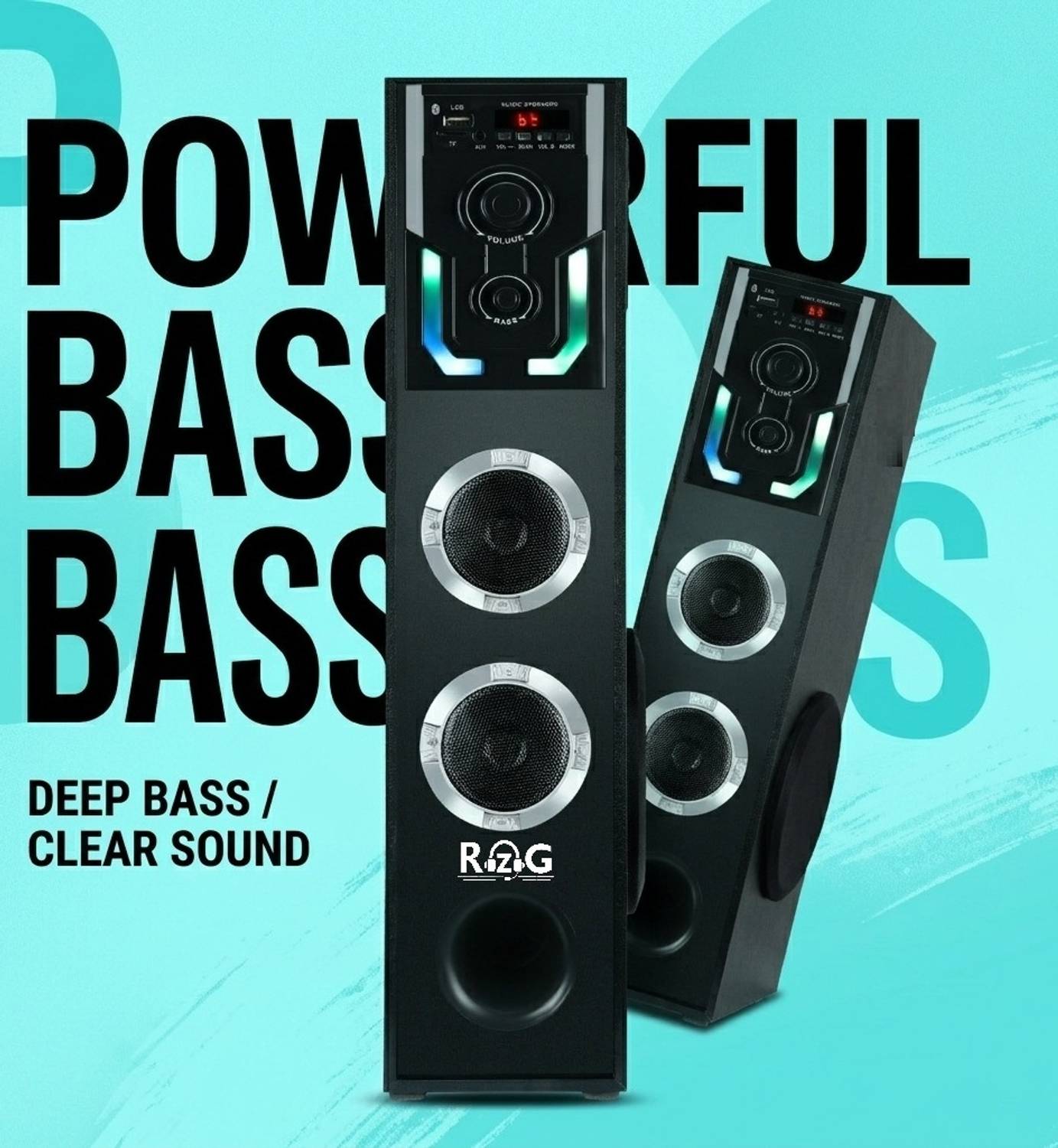 Sendily Apex 30x Woofer 100W Bluetooth Tower Speaker - Image 2