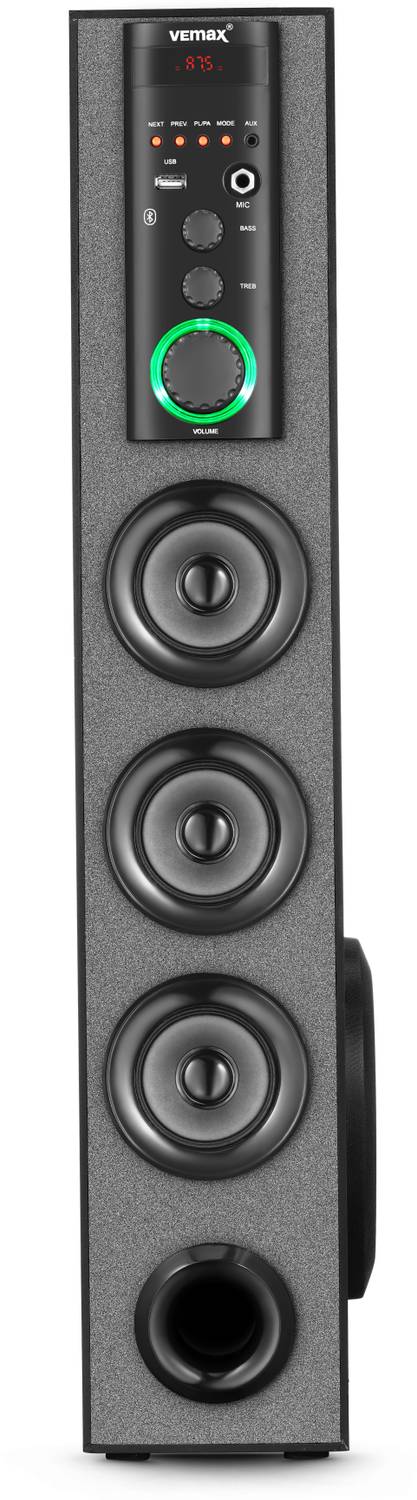Vemax Vent 3.0 75W Bluetooth Tower Speaker with FM - Image 5