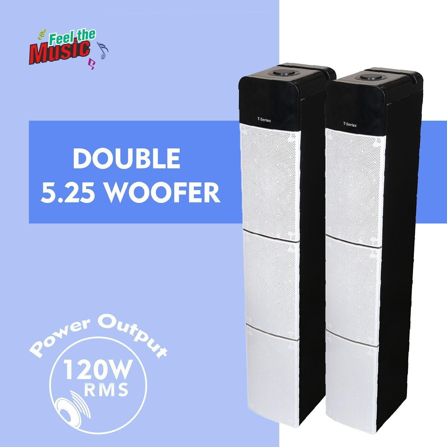 Image of T-Series P-3722 120 W Bluetooth Tower Speaker