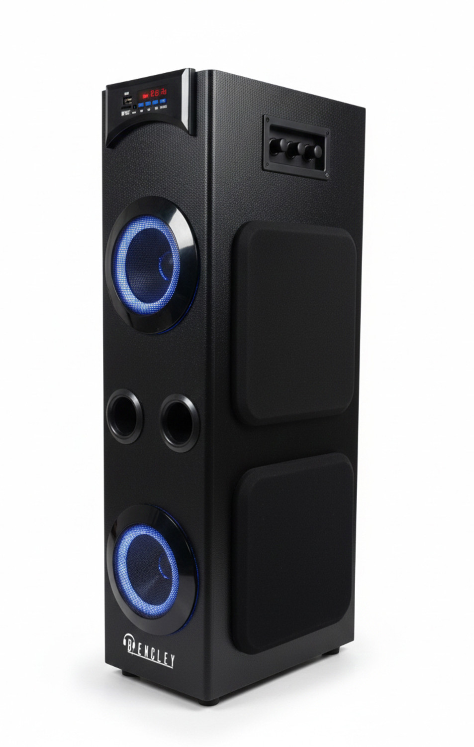 Image of Bencley LEGACY PRO DOUBLE WOOFER With Multi-Color Neon Lights 115 W Bluetooth Tower Speaker