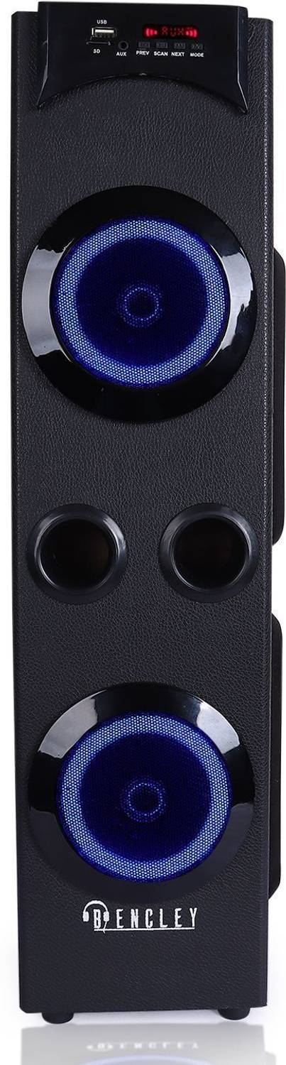 Bencley LEGACY PRO DOUBLE WOOFER With Multi-Color Neon Lights 115 W Bluetooth Tower Speaker